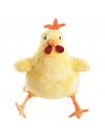 peluche pour chien poule jaune martin sellier de face