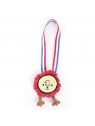 peluche pour chien médaille collection les frenchies martin sellier