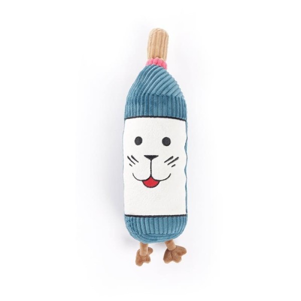 peluche pour chien bouteille de vin collection les frenchies MARTIN SELLIER de face