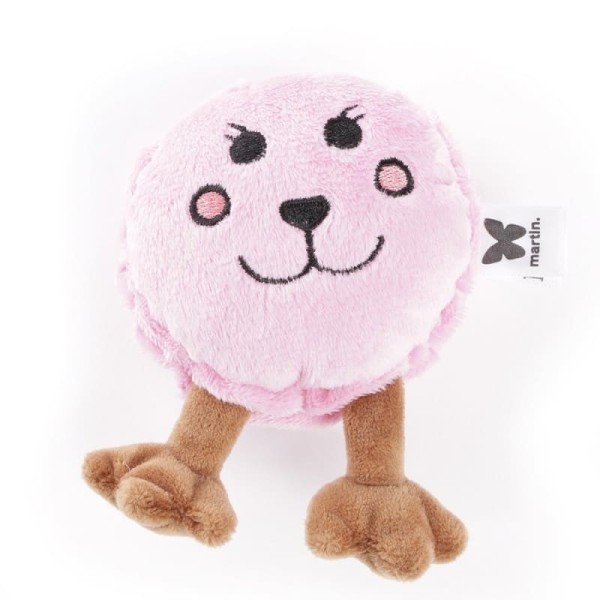 peluche pour chien macaron collection les frenchies martin sellier de face