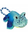 peluche pour chien cozie tuggz frog kong de profil