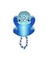 peluche pour chien cozie tuggz frog kong de face