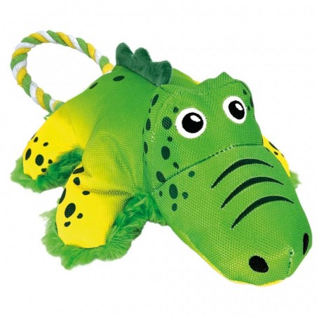 peluche pour chien cozie tuggz alligator kong de profil