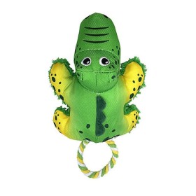 peluche pour chien cozie tuggz alligator kong de face