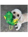chien avec peluche pour chien cozie tuggz alligator kong