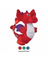 peluche pour chien dragon knots kong rouge