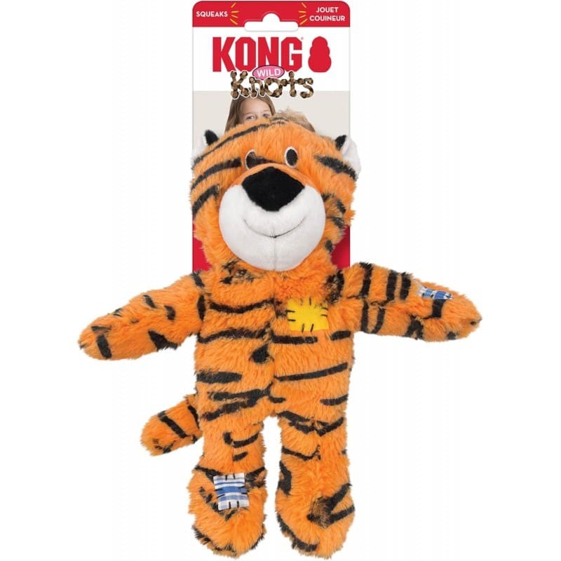 peluche pour chien wild knots tigre kong avec étiquette