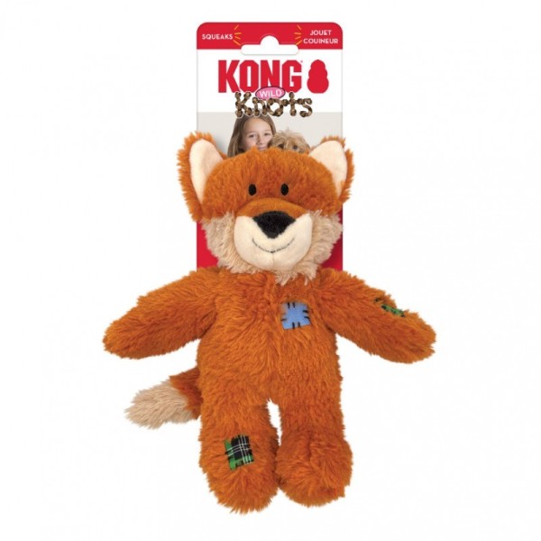 peluche pour chien wild renard knots KONG avec étiquette