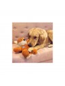 chien avec la peluche pour chien wild renard knots KONG