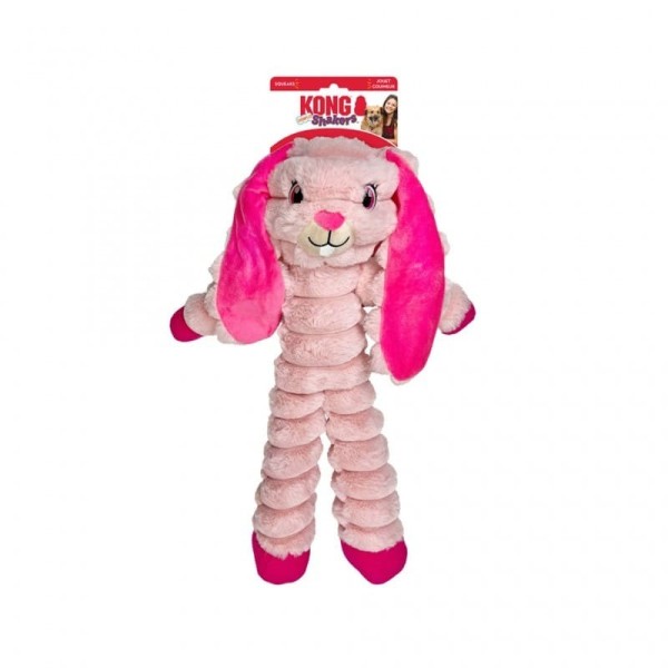peluche pour chien Shakers Crumples Bunny XL KONG avec étiquette