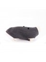 Pull pour chien gris coeur martin sellier de profil