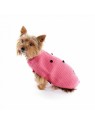 chien portant le pull pour chien rose coeur martin sellier