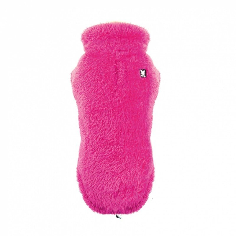 polaire pour chien framboise Douillette MARTIN SELLIER de dos