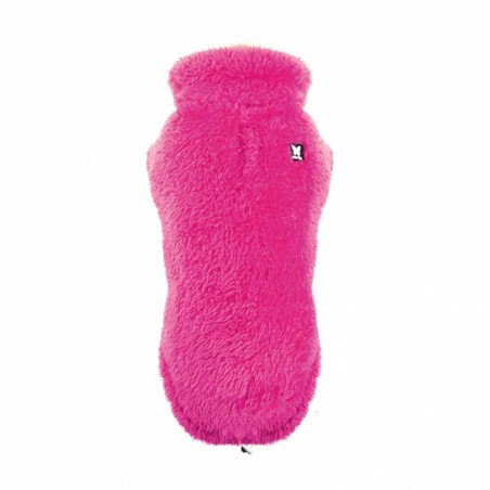 polaire pour chien framboise Douillette MARTIN SELLIER de dos
