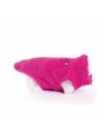 polaire pour chien framboise Douillette MARTIN SELLIER de profil