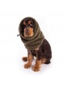 chien portant le snood pour chien kaki douillet martin sellier