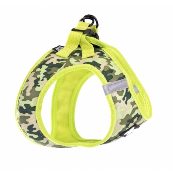 Harnais pour chien camouflage vert citron mesh martin sellier