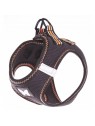 harnais pour chien trio noir orange mesh MARTIN SELLIER