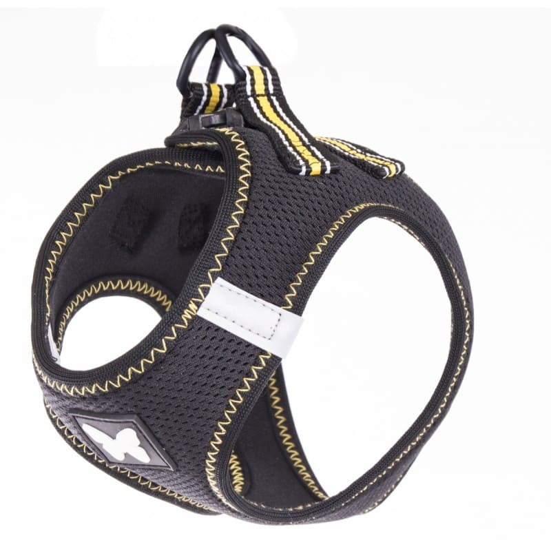 harnais pour chien trio noir jaune mesh martin sellier