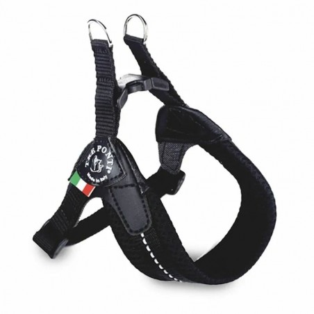 harnais pour chien réglable noir confort tre ponti