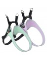 harnais pour chien réglable réfléchissant pastel tre ponti disponible en mauve ou menthe