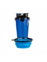 Gourde pour chien promenade duo Doogy avec gamelle rétractable