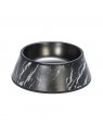 Gamelle pour chien noire avec motif marbre Designed by Lotte