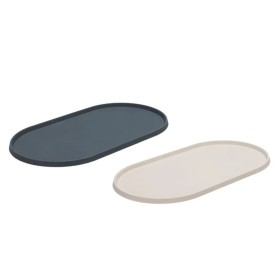 Le set de table pour chien beige en silicone Designed by Lotte existe aussi en gris