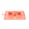 Gamelle double pliable en silicone rose pour chien et chat MARTIN SELLIER