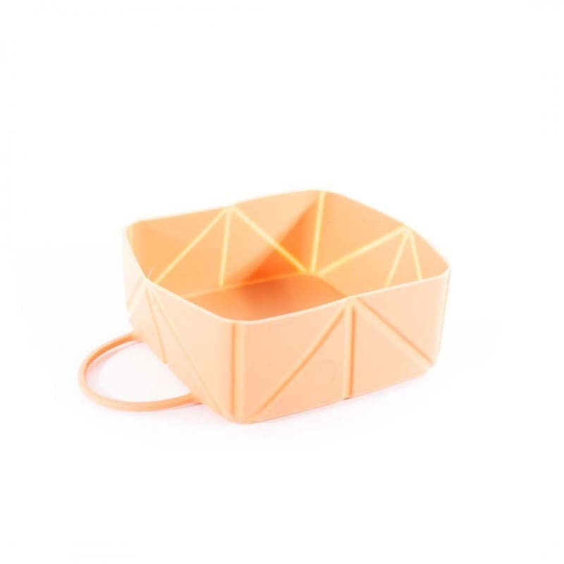 Gamelle pour chien pliable en silicone orange MARTIN SELLIER