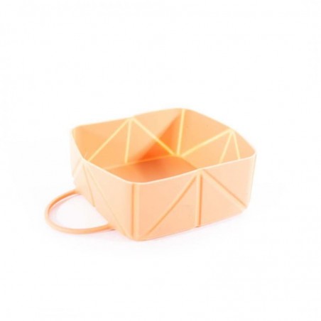 Gamelle pour chien pliable en silicone orange MARTIN SELLIER
