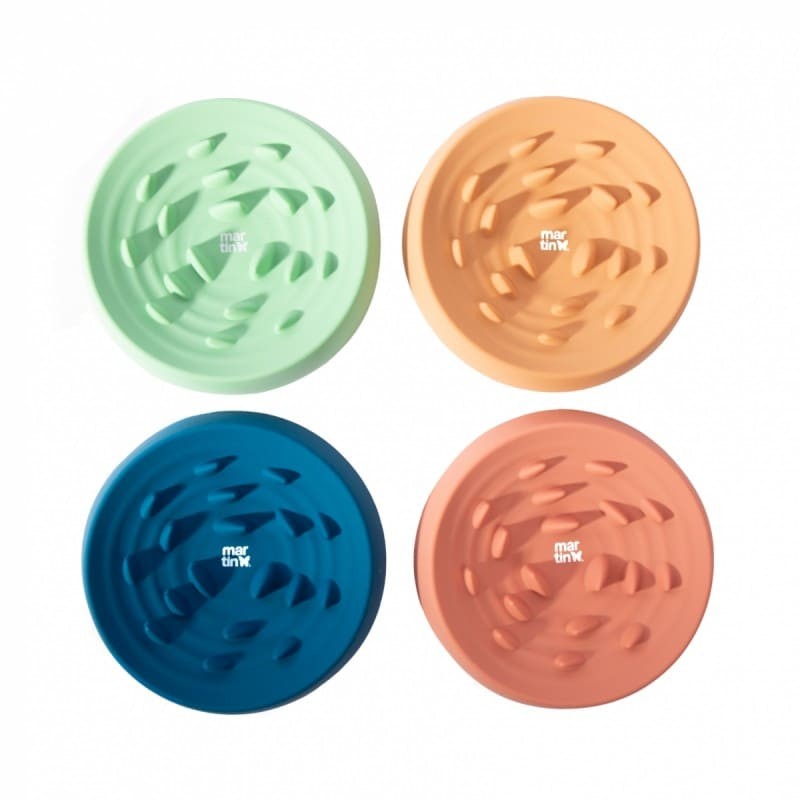 La gamelle pour chien anti-glouton en silicone bleu MARTIN SELLIER existe dans d'autres coloris