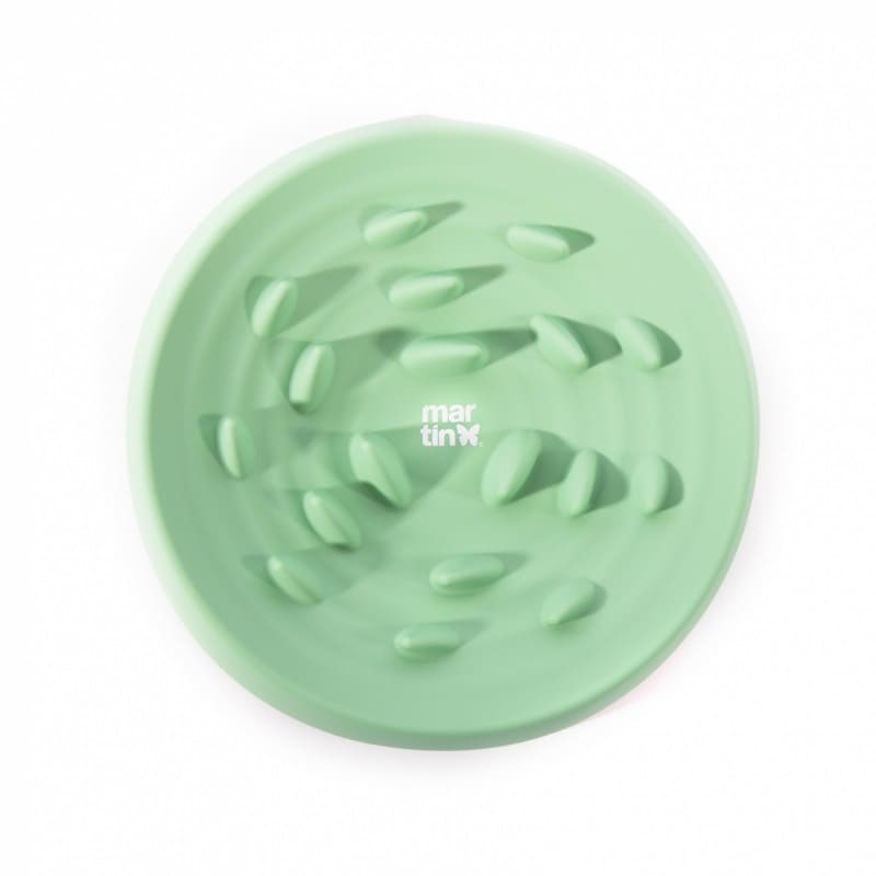 Gamelle pour chien anti glouton en silicone verte MARTIN SELLIER