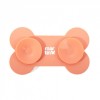 Tapis de léchage pour chien rose en silicone os MARTIN SELLIER avec ventouses à l'arrière