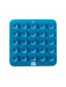 Tapis de léchage pour chien bleu en silicone trio MARTIN SELLIER avec ventouses à l'arrière