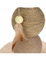 griffoir pour chat globes elio designed by lotte avec jouet balle et plumes