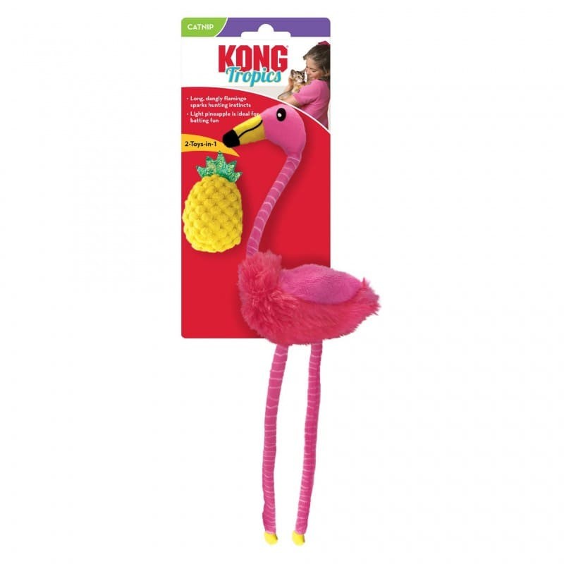 jouet pour chat tropics flamingo KONG avec emballage
