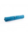 gamelle pour chat double pliable silicone bleue martin sellier pliée