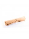 gamelle pour chat double pliable silicone orange MARTIN SELLIER pliée