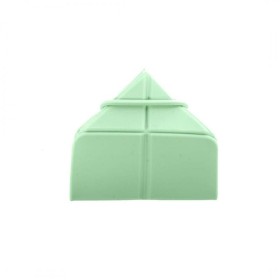 gamelle pour chat plaible silicone verte MARTIN SELLIER pliée