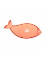 tapis de léchage pour chat rose en silicone poisson martin sellier de dos