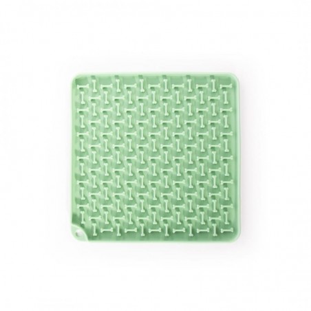Tapis de léchage chat vert silicone carré MARTIN SELLIER