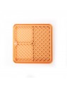 tapis de léchage pour chat orange silicone trio martin sellier