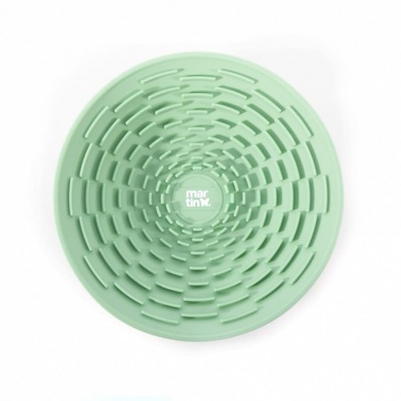 gamelle de léchage pour chat verte en silicone martin sellier