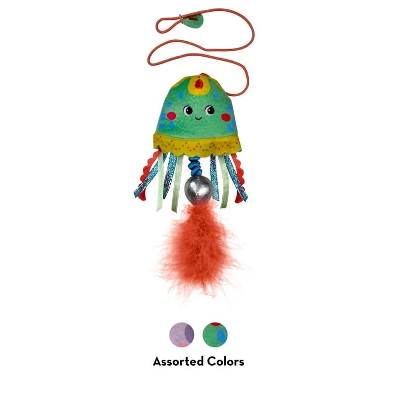 jouet pour chat teaser jellyfish kong coloris aléatoire