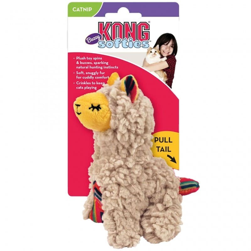 jouet pour chat buzzy lama kong avec emballage