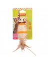 jouet pour chat en sisal souris Zolux avec emballage coloris jaune