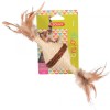 jouet pour chat toupie en sisal zolux avec emballage coloris marron