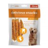 Friandises pour chien peau de poulet Les Filous dans leur emballage