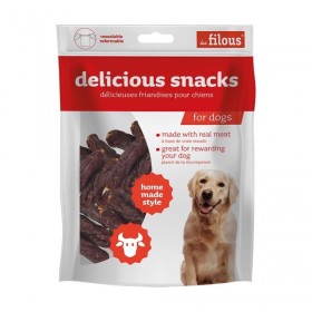 friandises pour chien saucisses au boeuf Les Filous avec leur emballage